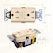 Faith Self-Test 20A TR GFCI Outlet Receptacle w/ Wall Plate, Ivory, PK 10 GLS-20ATR-IV-10 - alternate 4